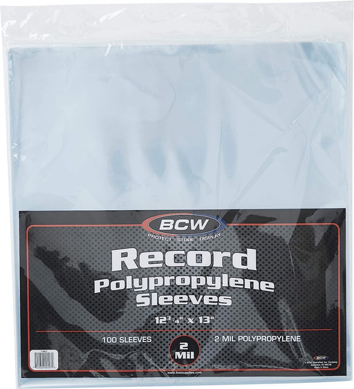 BCW Record Polypropylene Sleeves - Pastime Sports & Games