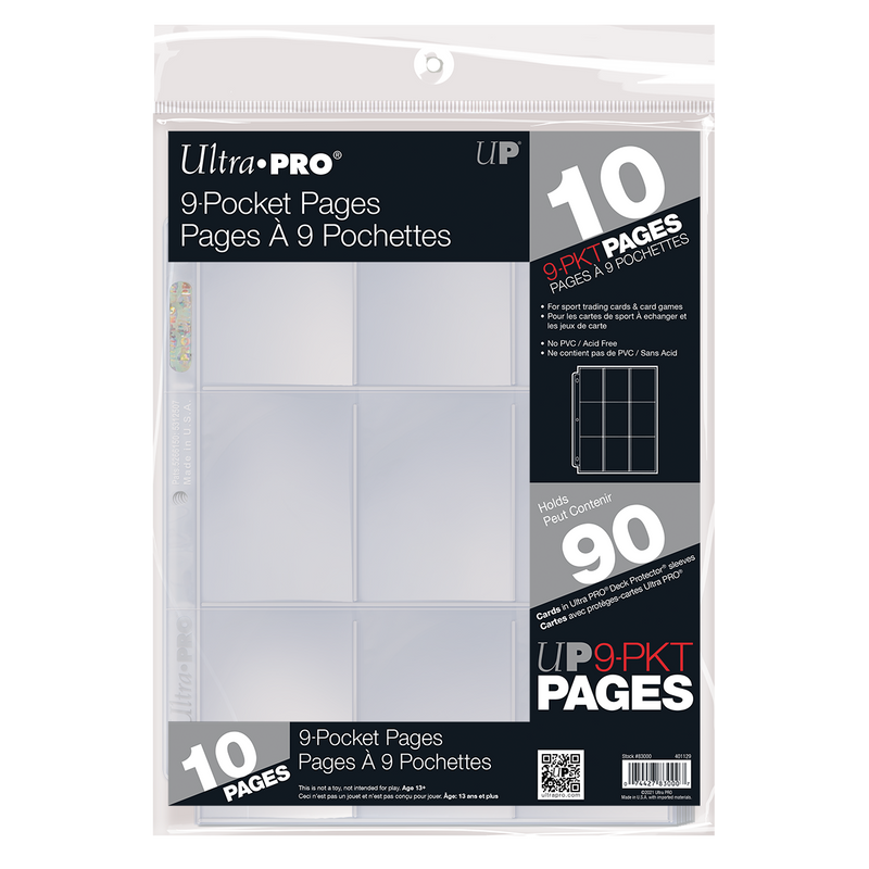 Ultra Pro Platinum Series 9-Pocket Pages - Pastime Sports & Games