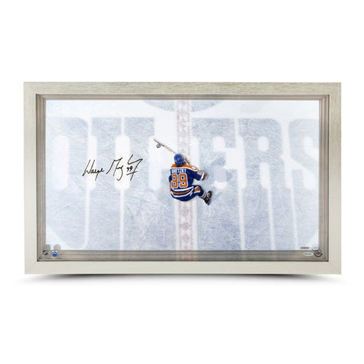 Wayne Gretzky Autographed Edmonton Oilers "Great From Above" Acrylic Display