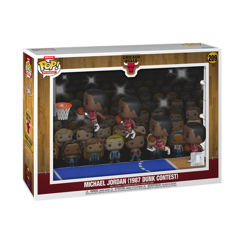 Deluxe POP! Moment Chicago Bulls Michael Jordan (1987 Dunk Contest) #209 - Pastime Sports & Games