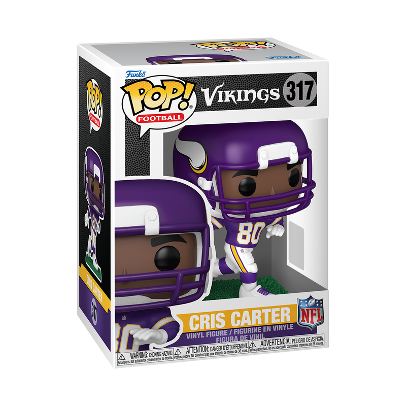 Funko Pop! Football Minnesota Vikings Cris Carter #317 - Pastime Sports & Games