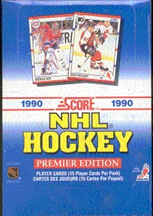 1990/91 Score NHL Hockey Premier Edition Hobby Canadian Wax Pack / Box