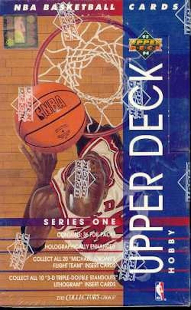 1993/94 Upper Deck Series 1 / One NBA Basketball Hobby Pack / Box - Pastime Sports & Games