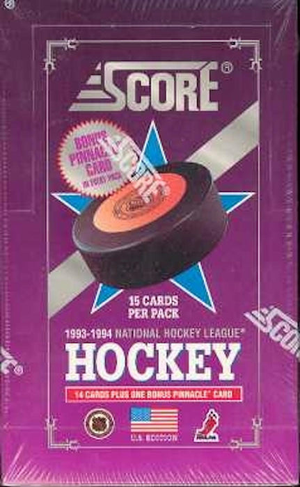 1993/94 Score NHL Hockey American Edition Hobby Pack / Box - Pastime Sports & Games