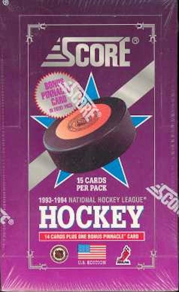 1993/94 Score NHL Hockey American Edition Hobby Pack / Box - Pastime Sports & Games