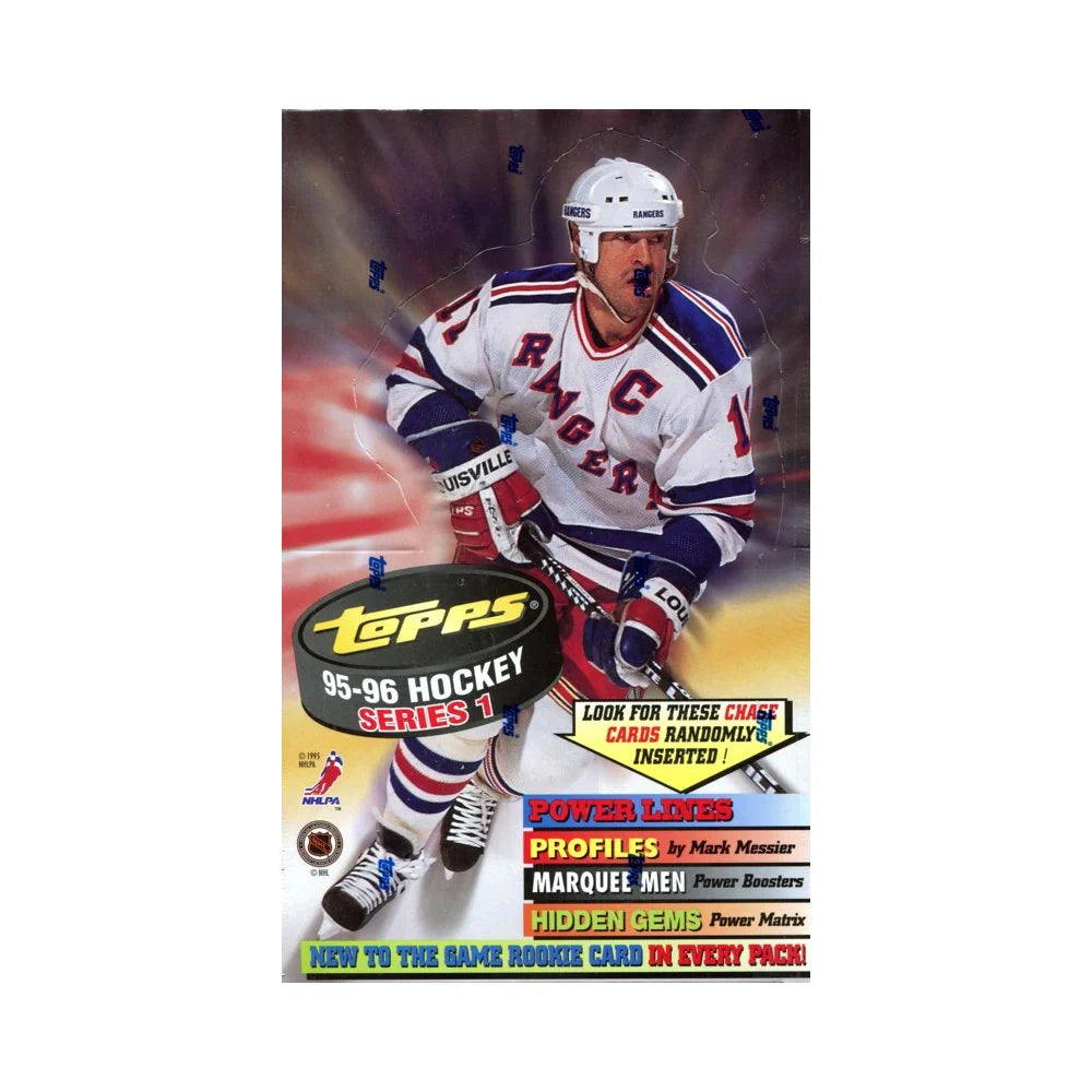 1995/96 Topps NHL Hockey Series 1 Hobby Box - Pastime Sports & Games