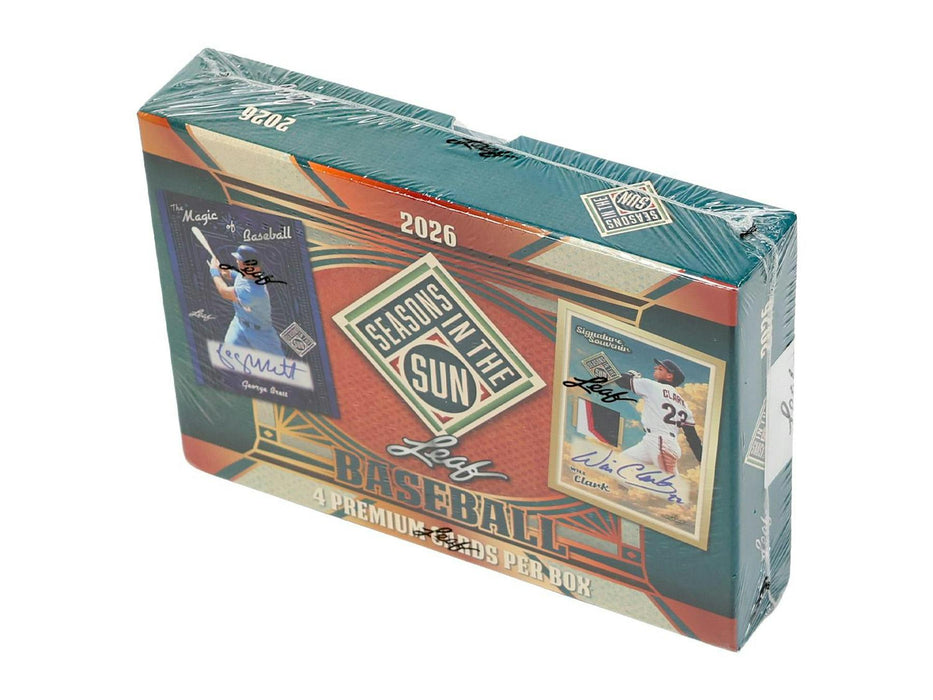 2026 Leaf Season In The Sun Baseball Hobby Box/Case