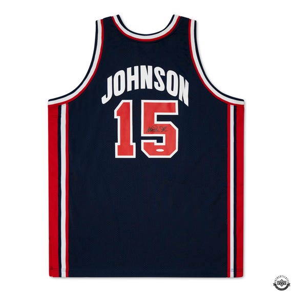 Magic Johnson Autographed 1992 Team USA Authentic Mitchell & Ness Jersey - Pastime Sports & Games