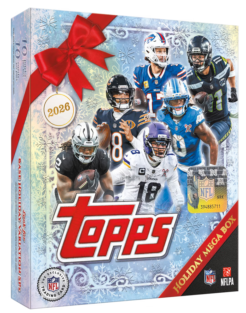 2026 Topps Holiday NFL Football Mega Box/Case - Pastime Sports & Games