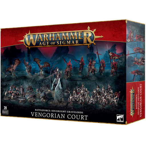 Warhammer Age of Sigmar Battleforce Soulblight Gravelords Vengorian Court (91-46) - Pastime Sports & Games