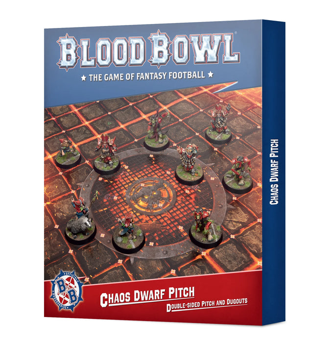 Blood Bowl Chaos Dwarf Team Pitch & Dugouts (202-46)