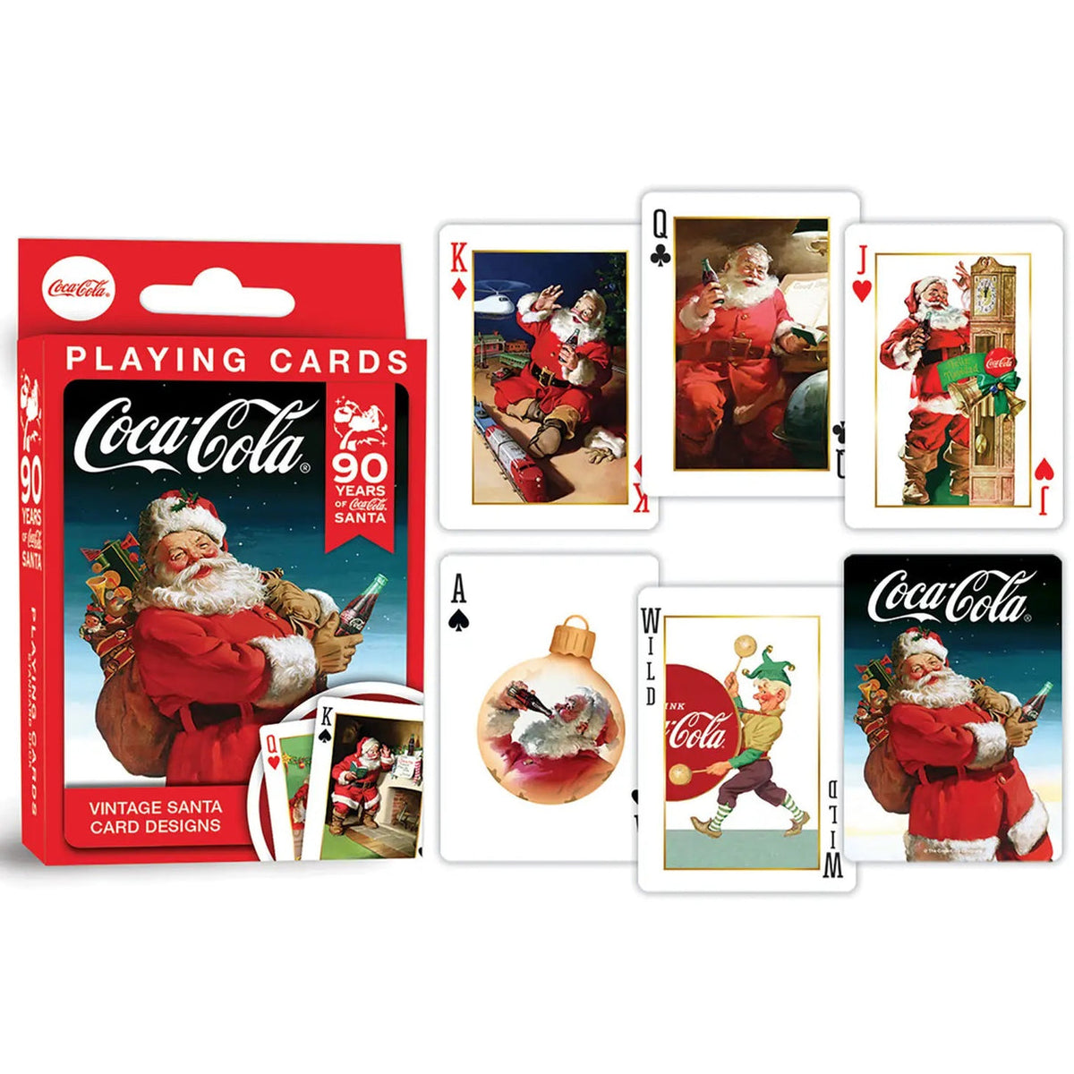 Coca Cola Playing Cards Vintage Santa– Pastime Sports & Games