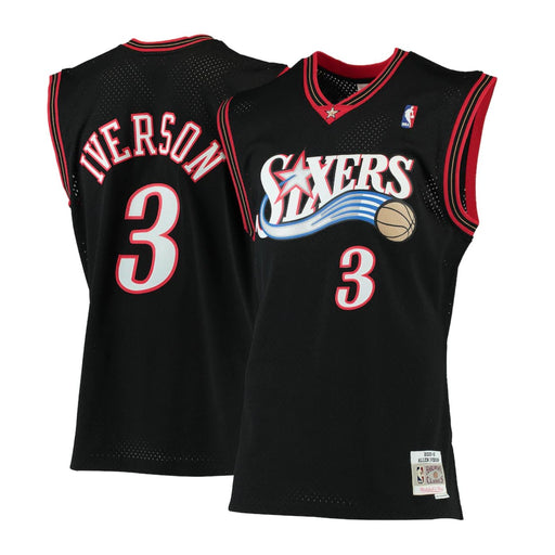Philadelphia 76ers Allen Iverson 2000-01 Mitchell & Ness Black Basketball Jersey - Pastime Sports & Games