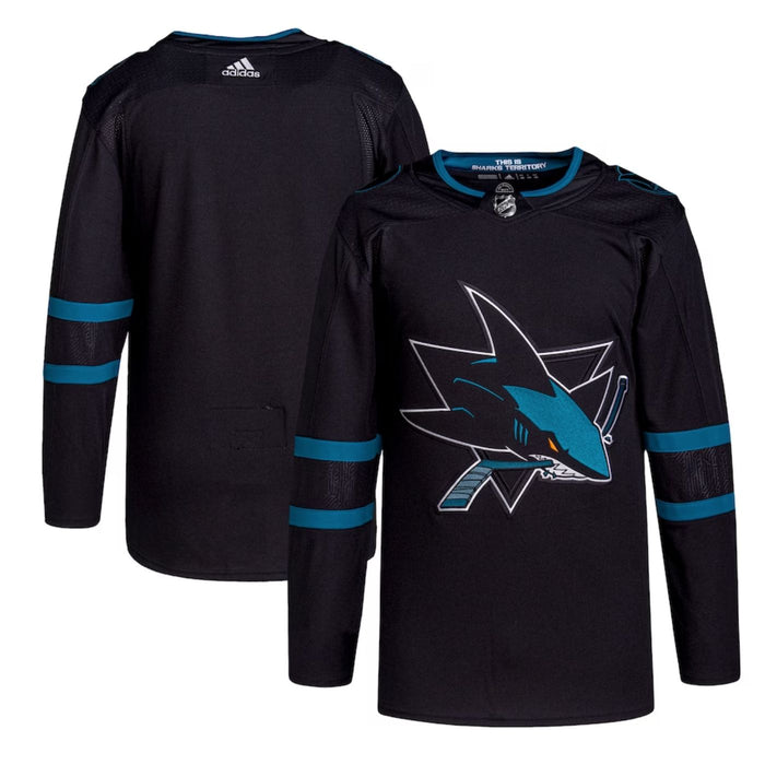 San Jose Sharks 2018/19 Alternate Home Adidas Black Hockey Jersey