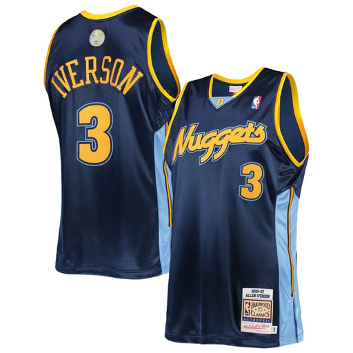 Denver Nuggets Allen Iverson 2006-07 Mitchell & Ness Navy Basketball Jersey - Pastime Sports & Games