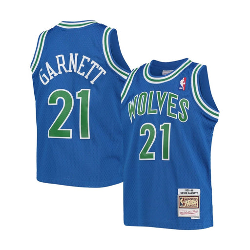 Minnesota Timberwolves Kevin Garnett 1995-96 Mitchell & Ness Blue Basketball Jersey - Pastime Sports & Games