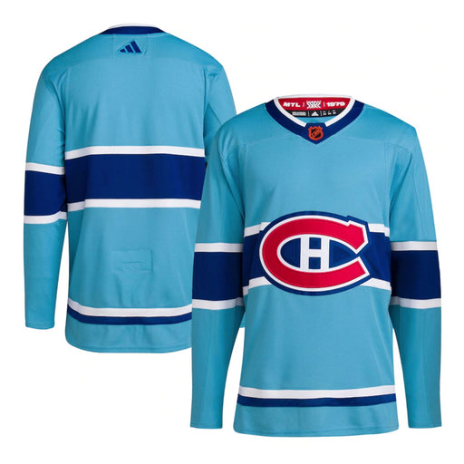 Montreal Canadiens 2022/23 Reverse Retro Adidas Hockey Blue Jersey - Pastime Sports & Games