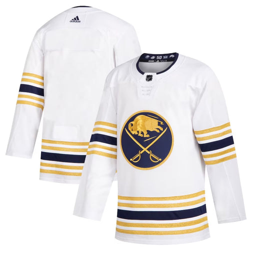Buffalo Sabres 2019/20 50th Anniversary White Adidas Hockey Jersey - Pastime Sports & Games