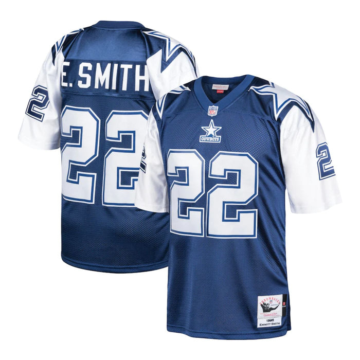 Dallas Cowboys Emmitt Smith 1995 Mitchell & Ness Navy Pro Authentic Football Jersey - Pastime Sports & Games