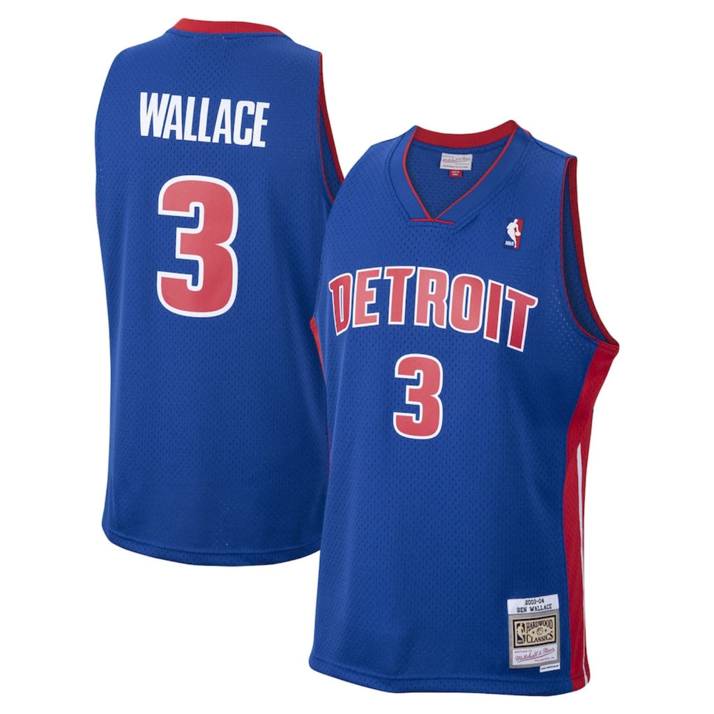 KINGS WALLACE 3 ユニフォーム L Detroit Pistons Ben Wallace 2003-04 Mitchell & Ness Blue