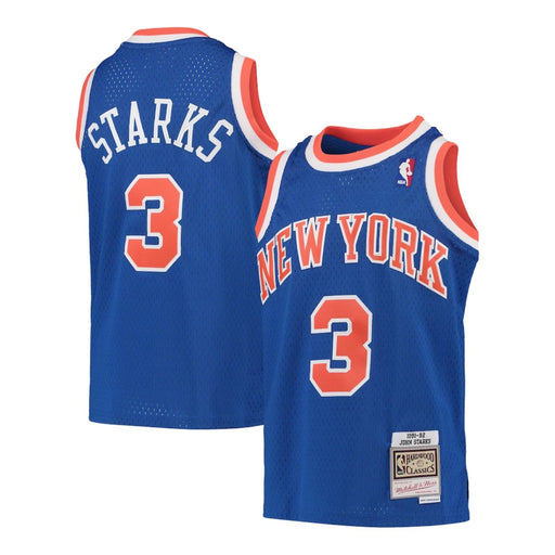 New York Knicks John Starks 1991-92 Mitchell & Ness Blue Basketball Jersey - Pastime Sports & Games