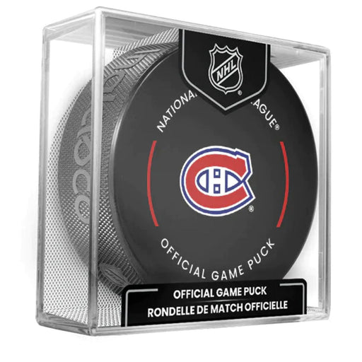 Montreal Canadiens Official Game Hockey Puck - Pastime Sports & Games