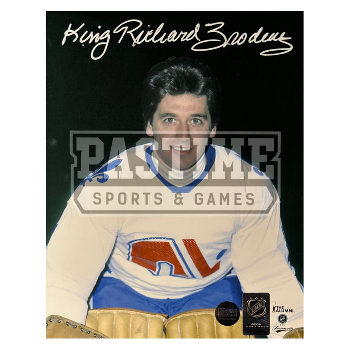 Richard Brodeur Autographed Quebec Nordiques 8x10 Photo (Portrait) - Pastime Sports & Games