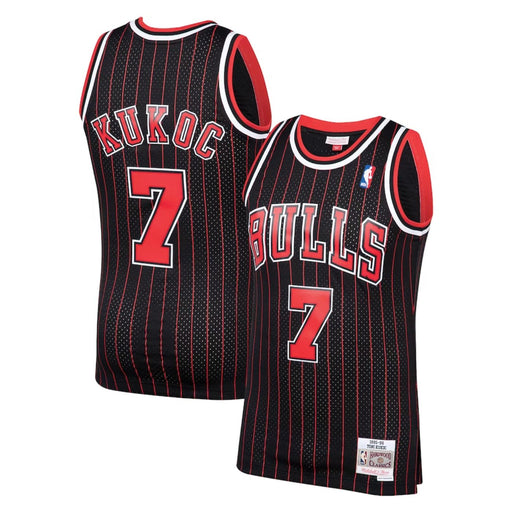 Chicago Bulls Toni Kukoc 1995-96 Mitchell & Ness Black Basketball Jersey - Pastime Sports & Games