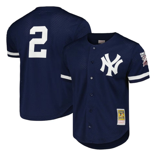New York Yankees Derek Jeter Authentic Mitchell & Ness Batting Practice Navy Baseball Jersey - Pastime Sports & Games