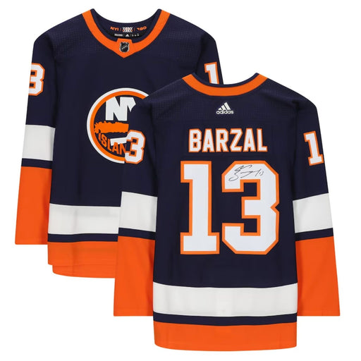 Mathew Barzal Autographed New York Islanders Reverse Retro Hockey Jersey - Pastime Sports & Games