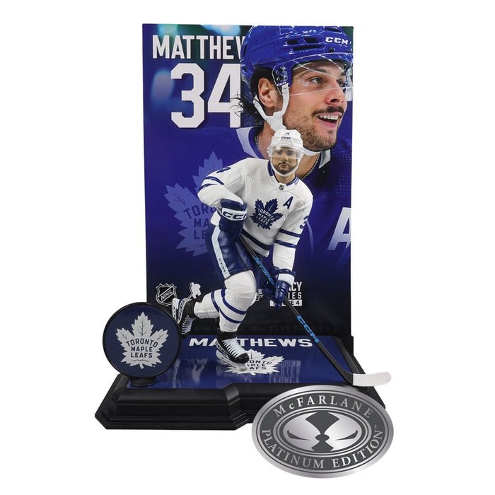 Auston Matthews Toronto Maple Leafs 7" NHL Posed Figure - Pastime Sports & Games