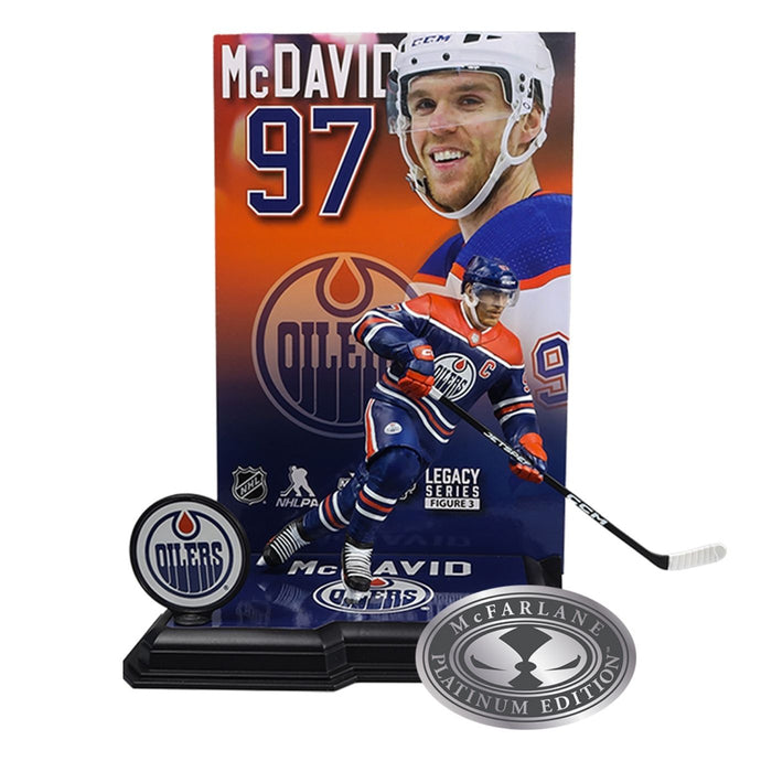 Connor McDavid Edmonton Oilers 7" NHL Posed Figure - Pastime Sports & Games