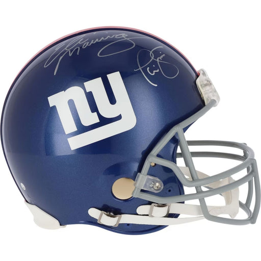 Phil Simms & Eli Manning Autographed New York Giants Authentic Football Helmet - Pastime Sports & Games