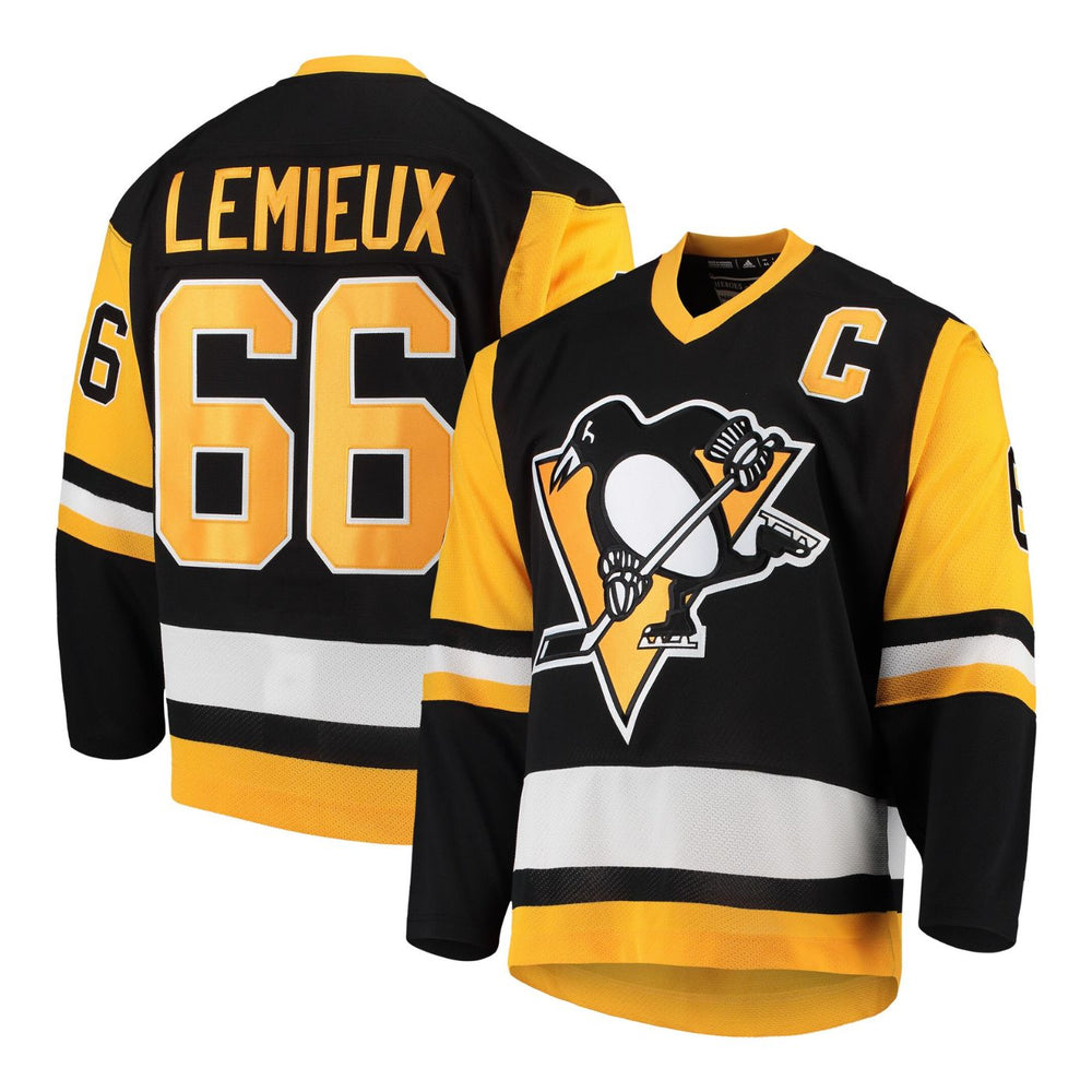 Pittsburgh Penguins Mario Lemieux 2018/19 Adidas Heroes Of Hockey Home Black Jersey - Pastime Sports & Games