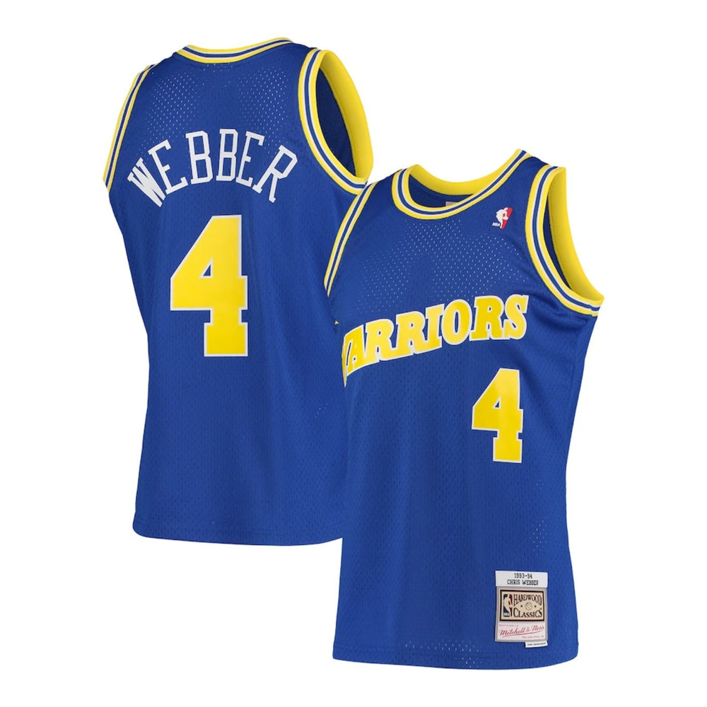Golden State Warriors Chris Webber 1993-94 Mitchell & Ness Blue Basketball Jersey - Pastime Sports & Games