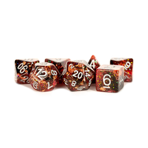 MDG 7-Piece Dice Set Eternal Fire - Pastime Sports & Games