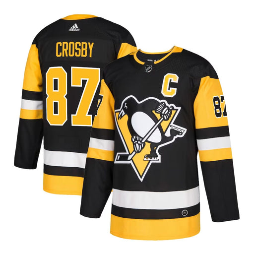Pittsburgh Penguins Sidney Crosby 2017/18 Home Adidas Black Hockey Jersey - Pastime Sports & Games