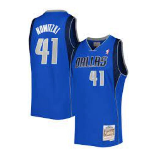 Dallas Mavericks Dirk Nowitzki 2010-11 Mitchell & Ness Blue Basketball Jersey - Pastime Sports & Games