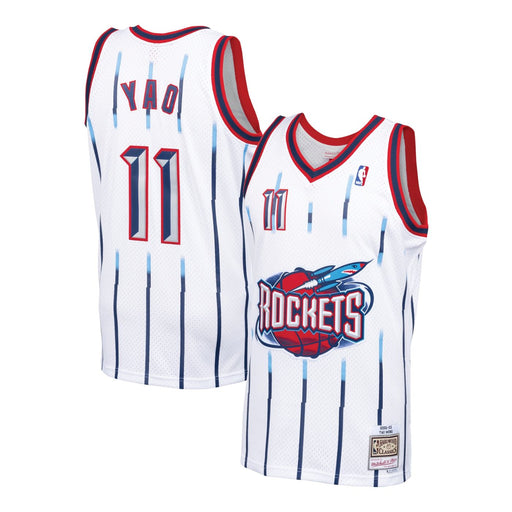 Houston Rockets Yao Ming 2002-03 Mitchell & Ness White Basketball Jersey - Pastime Sports & Games