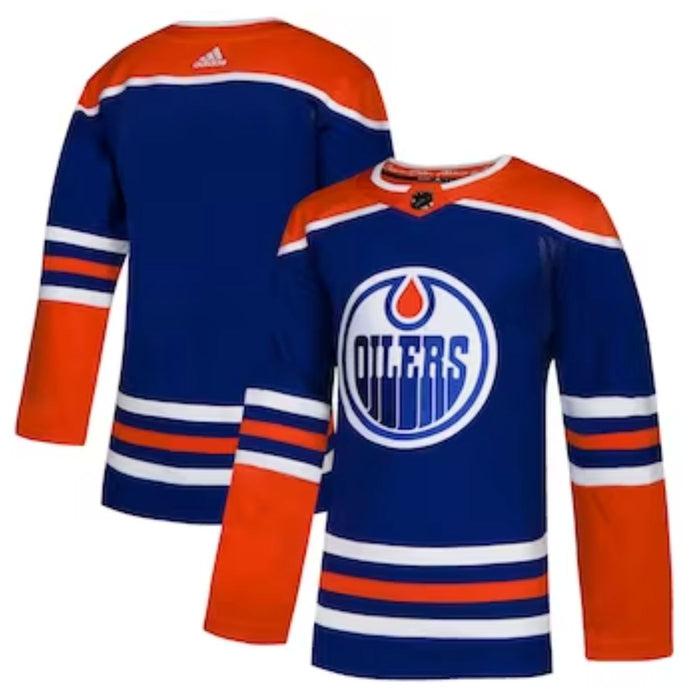 2018/19 Edmonton Oilers Adidas Alternate Home Blue Jersey - Pastime Sports & Games