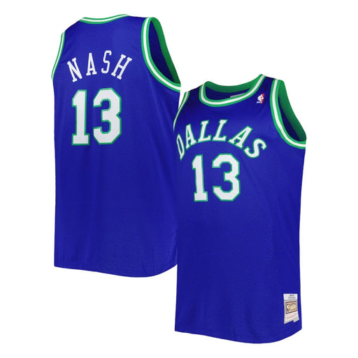 Dallas Mavericks Steve Nash 1998-99 Mitchell & Ness Blue Basketball Jersey - Pastime Sports & Games