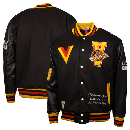 Vancouver Canucks Varsity Mitchell & Ness Jacket - Pastime Sports & Games