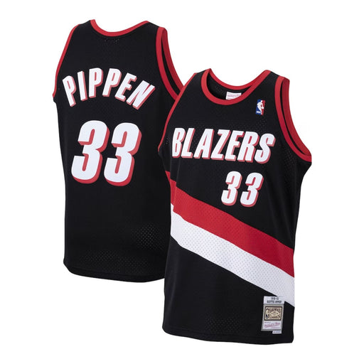 Portland Trail Blazers Scottie Pippen 1999-00 Mitchell & Ness Black Basketball Jersey - Pastime Sports & Games
