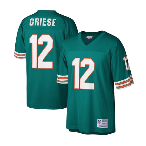 Miami Dolphins Bob Griese 1972 Mitchell & Ness Green Football Jersey - Pastime Sports & Games