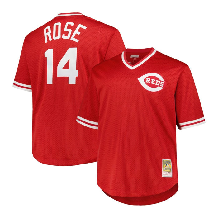 1984 Cincinnati Reds Pete Rose Mitchell & Ness Red Baseball Jersey - Pastime Sports & Games