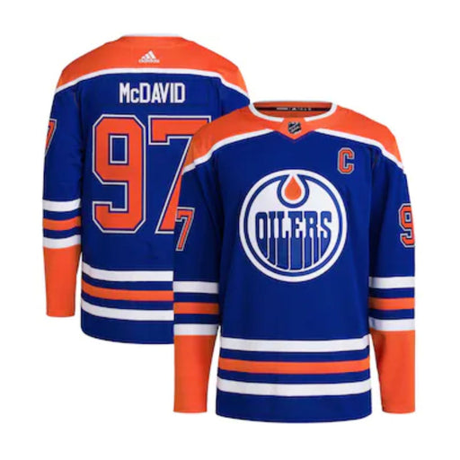 2019/20 Connor McDavid Edmonton Oilers Alternate Home Jersey (Adidas Blue) - Pastime Sports & Games