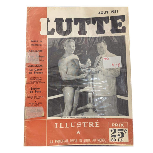 1951 Lutte Fighting Magazine Collector's Item - Pastime Sports & Games
