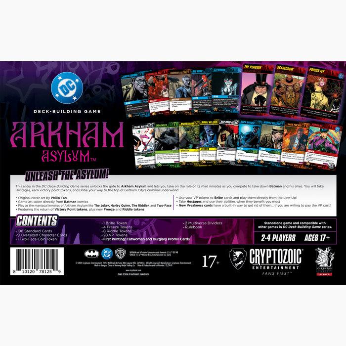 DC Arkham Asylum Deck-Building Game - Pastime Sports & Games