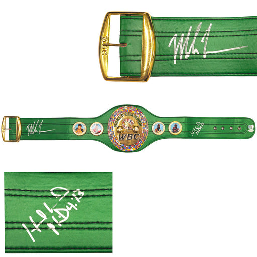 Mike Tyson & Evander Holyfield Autographed WBC World Championship Boxing Belt