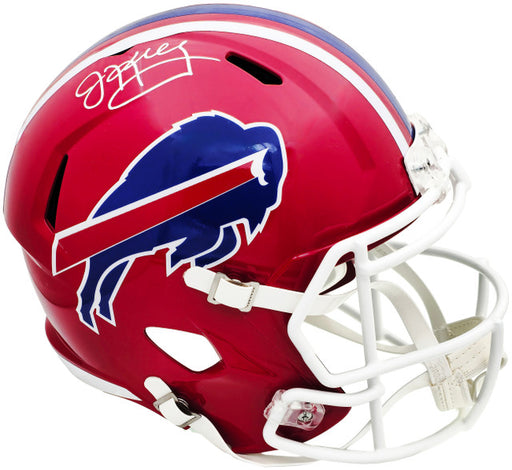 Jim Kelly Autographed Buffalo Bills 1987-01 Throwback Full Sized Replica Speed Helmet